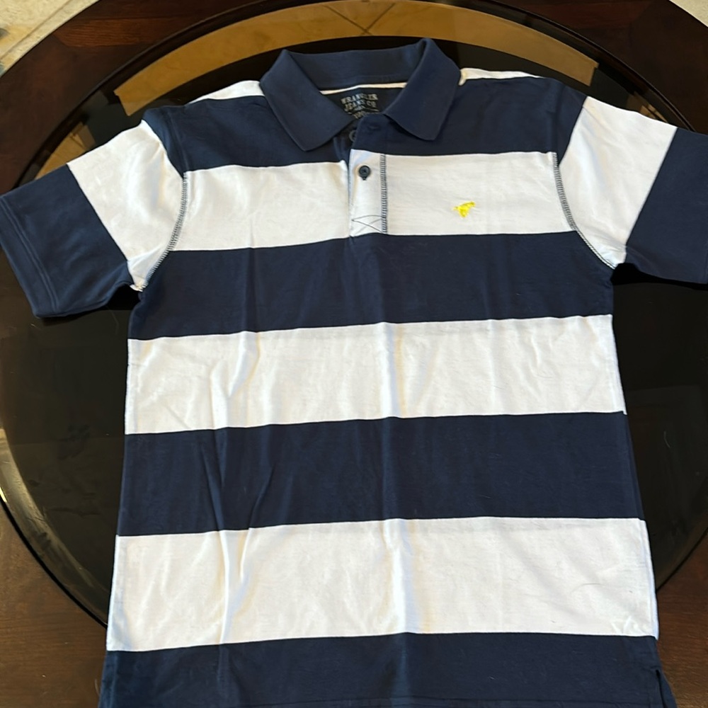 Boys Wrangler Jeans Shirt 14/16 Blue and White